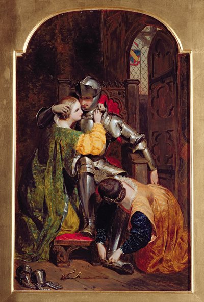Die Rückkehr des Ritters (Die Rückkehr des Kreuzfahrers), 1846 von Frederick Richard Pickersgill